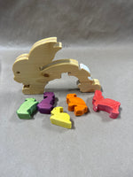 Wooden Easter Bunny Puzzle — 6 Pieces