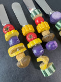 4-Piece Boston Warehouse Kebab Motif Spreaders (B)