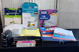 Box of Assorted Office Supplies