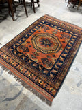 Hand Woven Rug A, 75"x50"
