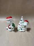 Lenox Peanuts Charlie Brown Snoopy Christmas Tree Salt & Pepper Shakers Set With Box