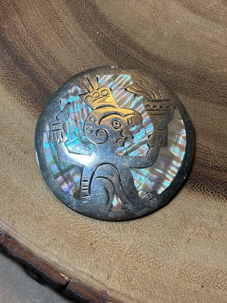 Sterling & Abalone Pin/Pendant