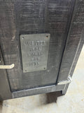 "Juniper Iron Works" Ice Box Style Cabinet, by Bernack S.A. Painels E. Serrados, Brazil***HEAVY ITEM***READ DETAILS ON PICK UP POLICY***