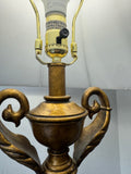 Gilded Resin Neoclassical Style Table Lamp (WORKS)