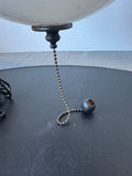Black Metal Vintage Swag Globe Pendant Lamp (WORKS)