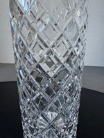 Waterford Style Cut Crystal Slim Decanter with Stopper