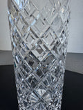 Waterford Style Cut Crystal Slim Decanter with Stopper