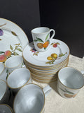 37-Piece Royal Worcester England Evesham Gold Trim China Set