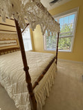 Ethan Allen Full Size Canopy Bed; Comes with rails, slats, canopy frame and canopy