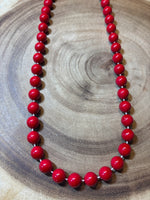 Red Beaded Necklace