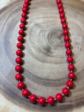 Red Beaded Necklace