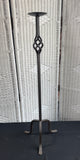 Pier 1 Imports Heavyweight Wrought Iron Twist Tall Pillar Candle Holder
