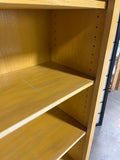 Sturdy 4 ft. Tall Bookcase, Light Wood Tone