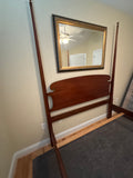 Queen Poster Bed with Side Rails, Support Slats and Hardware.