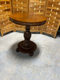 Ethan Allen Round Pedestal Table with Pineapple Base