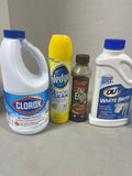 Cleaning Lot (O) *Most bottles at least half full*