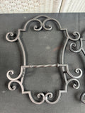 3-Piece Metal Scroll Hanging Plate