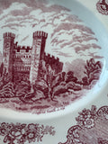(B) Johnson Bros. Old Britain Castles Pink Large Oval Serving Platter