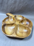 Monkey Pod Divided Serving Tray