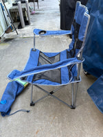 D-Folding Canvas and Mesh Arm Chair w/Carry Bag
