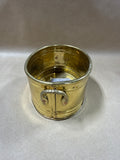 Small Oval Brass Planter