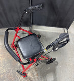 Drive Medical Red Rollator Walker with Seat & Storagee