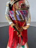 Mameluk de la Garde Capitaine Van Gerdinge Sitzendorf Porcelain French Soldier with Wooden Base & Box