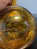 Wheaton Vintage Abraham Lincoln Iridescent Amber Glass Decanter