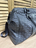 Quilted Grey Vera Bradley Weekend Bag With Shoulder Strap
