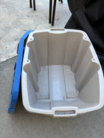 18 Gal Plastic Storage Bin w/Lid
