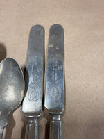 5 Piece Brazilian Silver Flatware Set