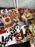 Pair of Vintage Hilasal Salvadoran Folk Art Beach Towels