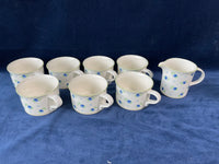 Mikasa Intaglio Cups and Cream Pitcher, 8 piece Set