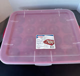 Sterilite Plastic 20-Ball Ornament Storage Case