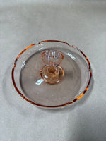 Small Pink Depression Glass Candy Dish With Handle