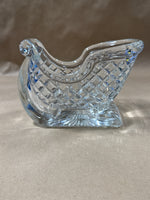 Santa’s Sleighs Glass Candy Dish
