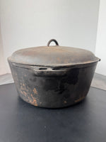 Cast Iron Large Vintage Dutch Oven