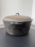 Cast Iron Large Vintage Dutch Oven