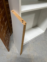 C- White Particle Board Bookcase with 4 Shelves
