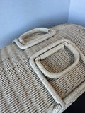 Woven Wicker Vintage Picnic Basket