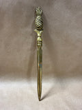 Pineapple Brass Letter Opener - Made In England