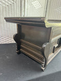 Asian Vintage Wooden Pagoda Tabletop Apothecary Cabinet