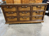 Drexel Triple Dresser with Protective Glass***HEAVY ITEM***