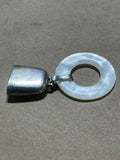 Webster Sterling/Mother of Pearl Rattle/Teething Ring