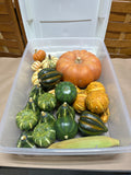 Decorative Pumpkins, Corn and Gourds
