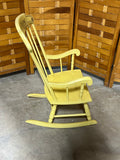Painted Yellow Child's Rocker