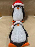 Pair Of Christmas Penguin Porch Light Covers