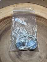 Sterling/Tile Necklace & Earring Set