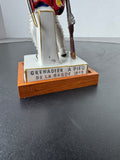 Grenadier a Pied de la Garde Van Gerdinge Sitzendorf Porcelain French Soldier with Wooden Base & Box