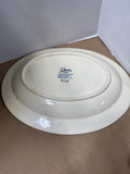 Large Blue And White Turkey Platter